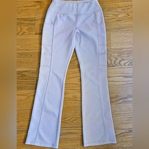 Jaanuu Blush Pink High Waisted Yoga Scrub Pants- XS